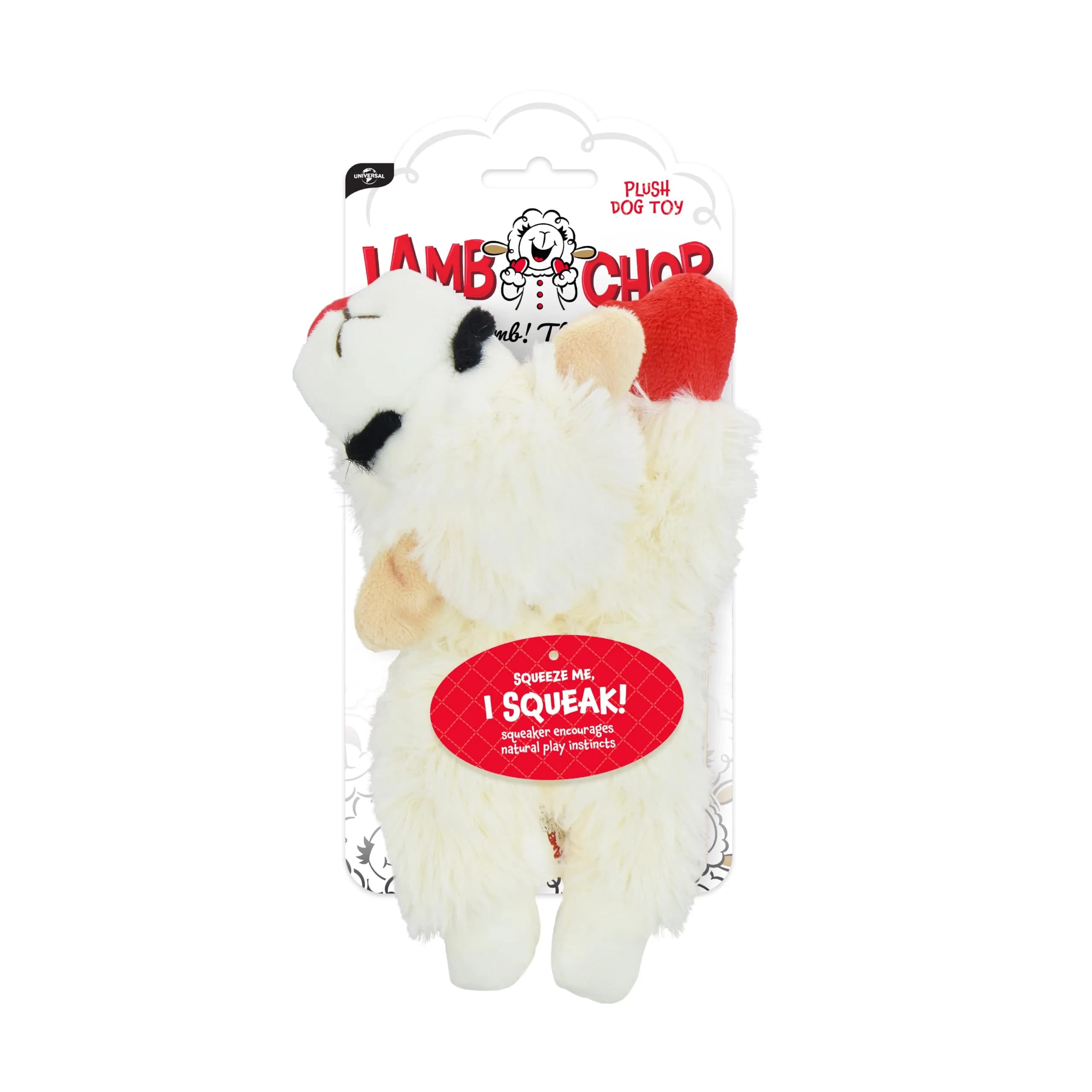 Multipet Lamb Chop Dog Plush Toy 15.24 cm (6") | Squeaky Soft Animal for All Dogs - view 2