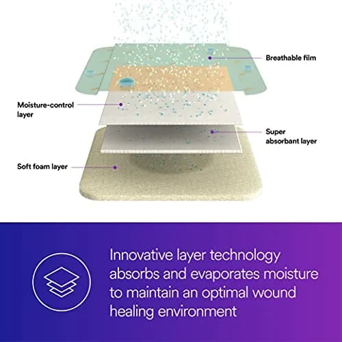 Tegaderm Foam Non-Adhesive Dressing 10cm x 10cm | High Absorbency & Bacterial Barrier thumbnail 2