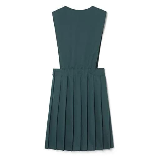 French Toast Girls' V-Neck Pleated Jumper, Hunter Green, 18 Plus | Classic School Uniform for Girls thumbnail 2