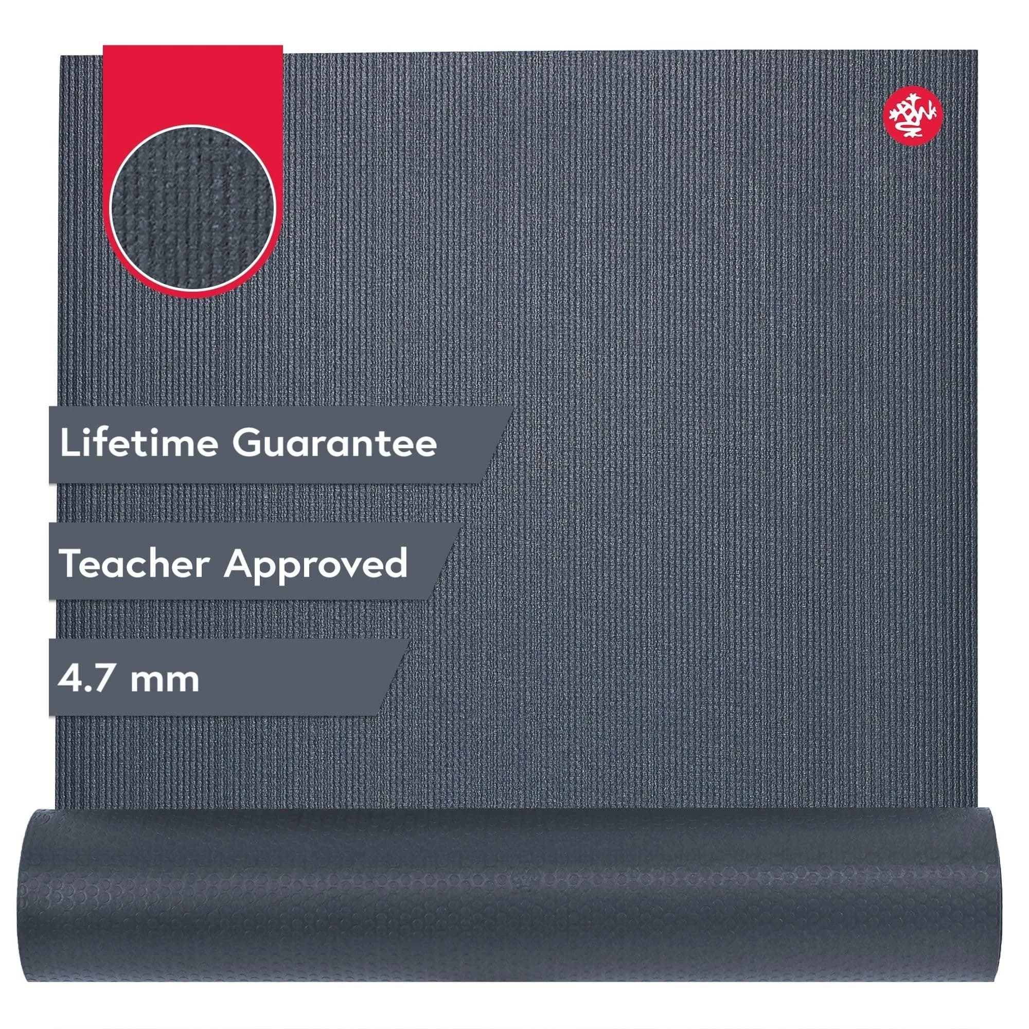 Manduka PROlite Yoga Mat Thunder | 71 x 24 in, 4.7mm Support & Durability — Thunder