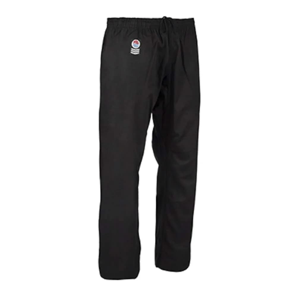 PROFORCE Gladiator 8oz Combat Karate Pants - Black - Size 4 | Durable Cotton/Poly Twill for Martial Arts - main product image