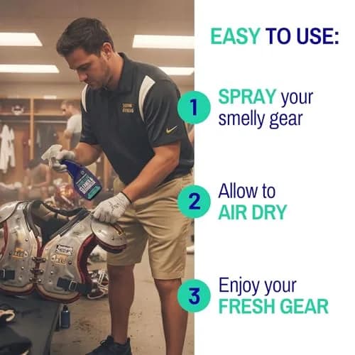 Vapor Fresh Sports Gear Cleaner and Deodorizer Spray, 16oz | Natural Odor Eliminator for Sports Equipment thumbnail 6