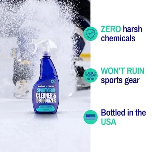 Vapor Fresh Sports Gear Cleaner and Deodorizer Spray, 16oz | Natural Odor Eliminator for Sports Equipment thumbnail 4