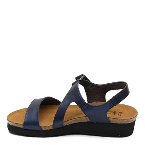 NAOT Pamela Wedges in Polar Sea Leather | Feminine Casual Sandal with Cork & Latex Support (70-120 chars) thumbnail 4