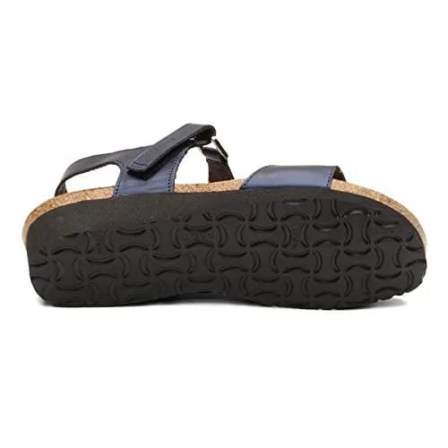 NAOT Women's Pamela Sandal Polar Sea Leather 12-12.5 Narrow | Elegant Wedge with Support thumbnail 7