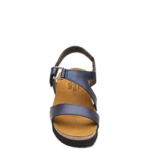 NAOT Women's Pamela Sandal Polar Sea Leather 12-12.5 Narrow | Elegant Wedge with Support thumbnail 3