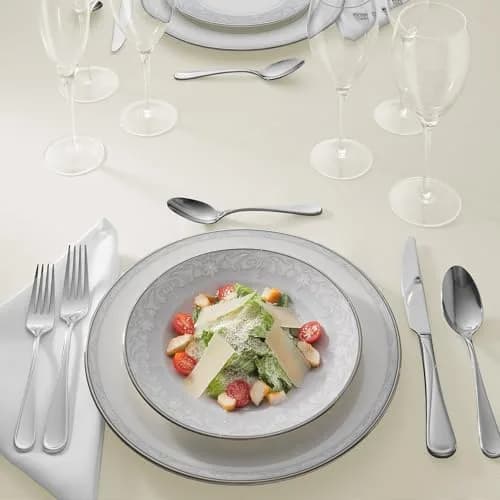 Lann's Linens 90 x 132 Inch Rectangular Polyester Tablecloth | Washable, Fade-Resistant Ivory thumbnail 2