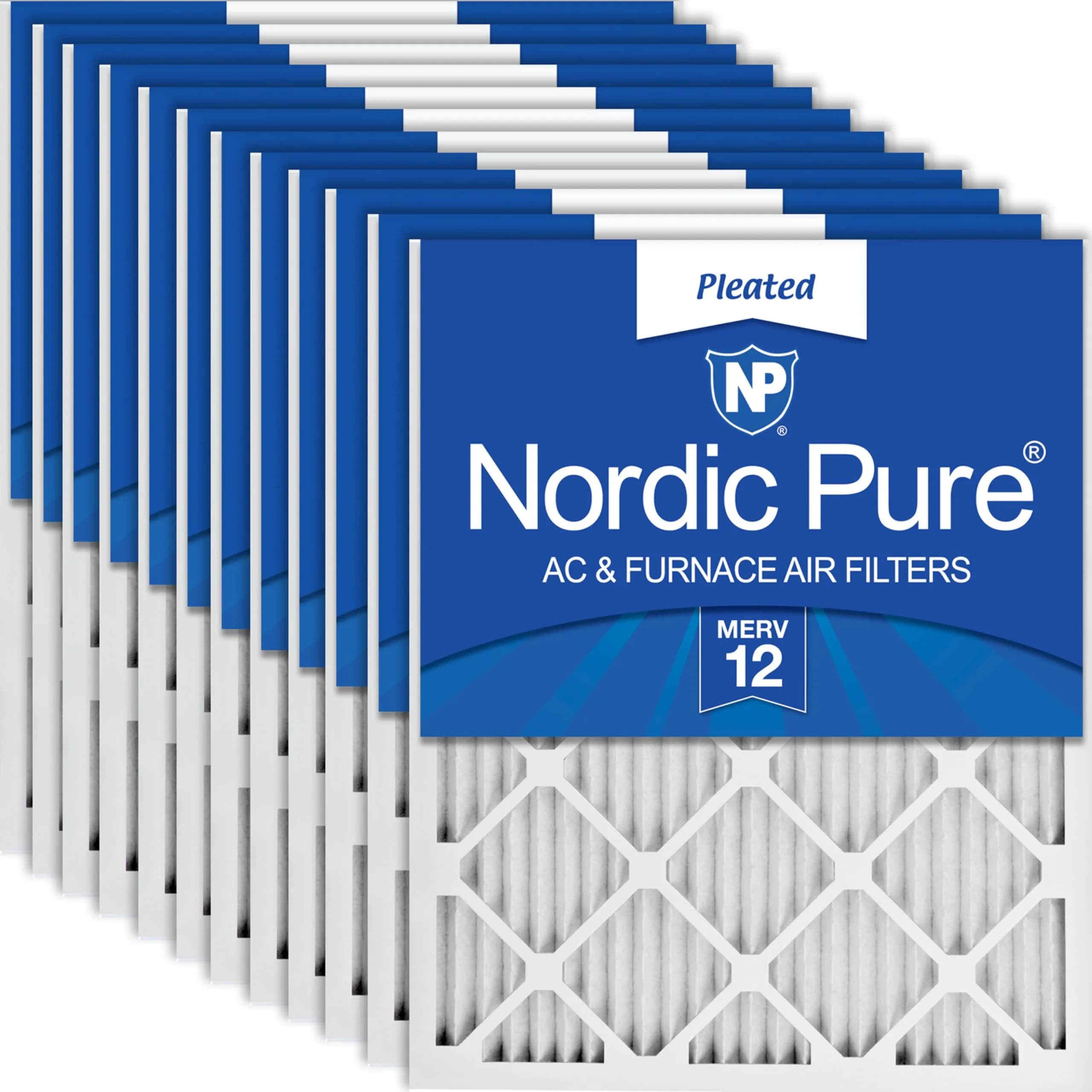 Nordic Pure 16x20x1 Pleated MERV 13 Air Filters 6 Pack | Superior Filtration for Home & Commercial Use