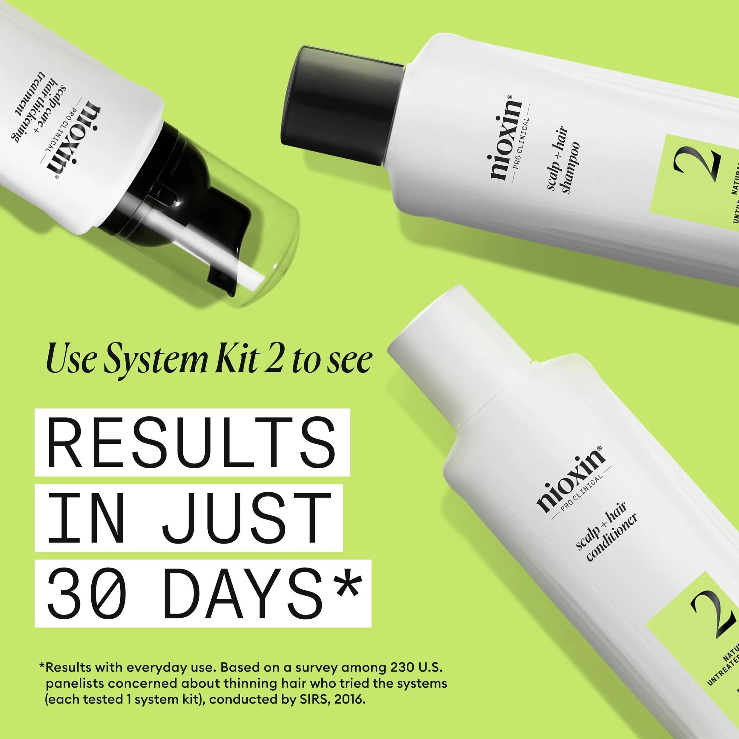 Nioxin System 2 Shampoo for Natural Hair with Progressed Thinning, 298 ml (10.1 Fl Oz) | Thickens Hair & Supports Scalp Health - view 4