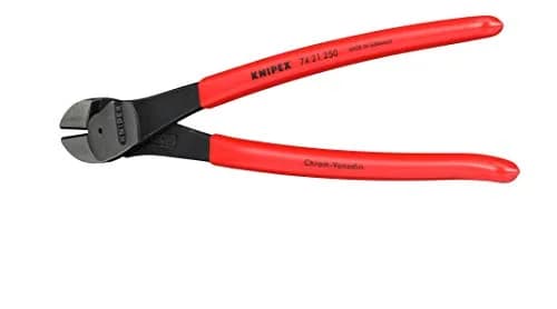 KNIPEX High Leverage Angled Diagonal Cutters 74 21 250 | Flush Cutting, Heavy Duty, 9.85 in (250 mm) thumbnail 4
