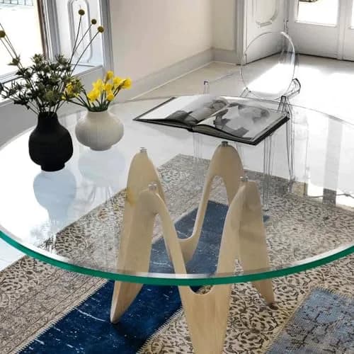 Dulles Glass 24 inch Round Glass Table Top - Tempered - 1/4" Thick Glass Surface, Safe Beveled Edge, Multipurpose for Dining, Patio, Coffee & End Table thumbnail 5