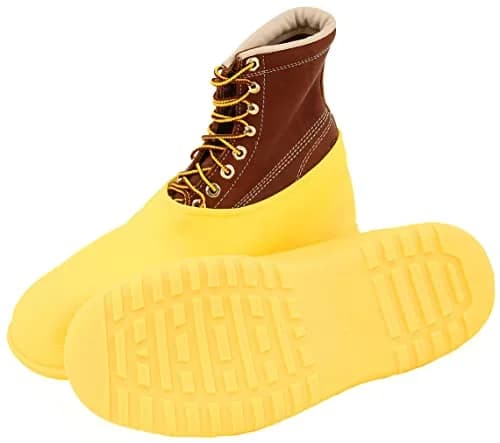 TINGLEY WORKBRUTES Hi-Top Overshoe PVC Boot Medium Yellow Waterproof Safety Footwear thumbnail 2