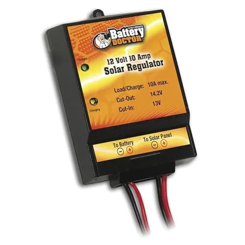 WirthCo 12 Volt 10 Amp Solar Charge Controller | Compact Lead-Acid Battery Regulator thumbnail 1