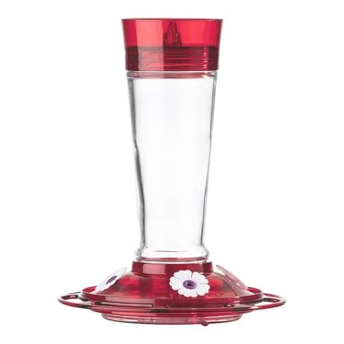 More Birds Ruby Hummingbird Feeder 295ml (10 Ounce) | Attracts More Birds with 4 Feeding Stations thumbnail 1