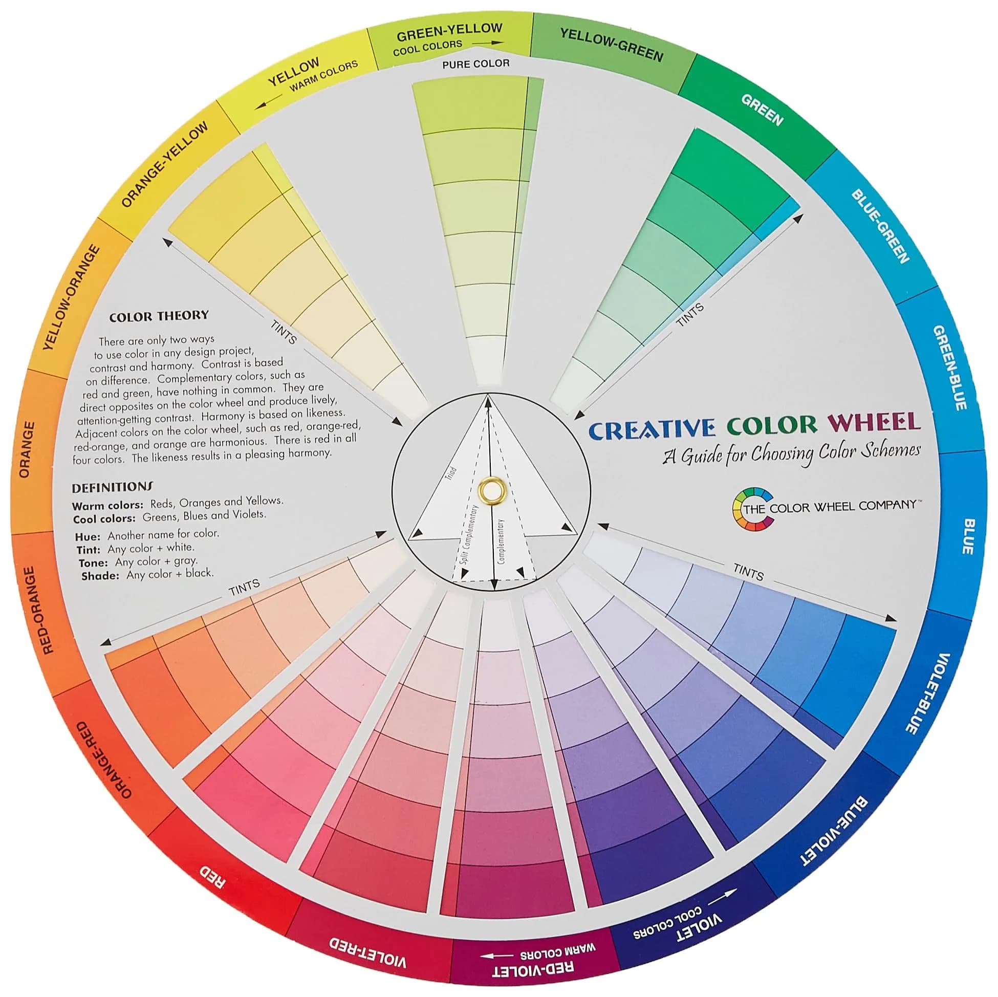 Color Wheel Creative Color Wheel 23.5 cm (9.25 inch) | Art & Craft Supplies — OIL PASTEL
