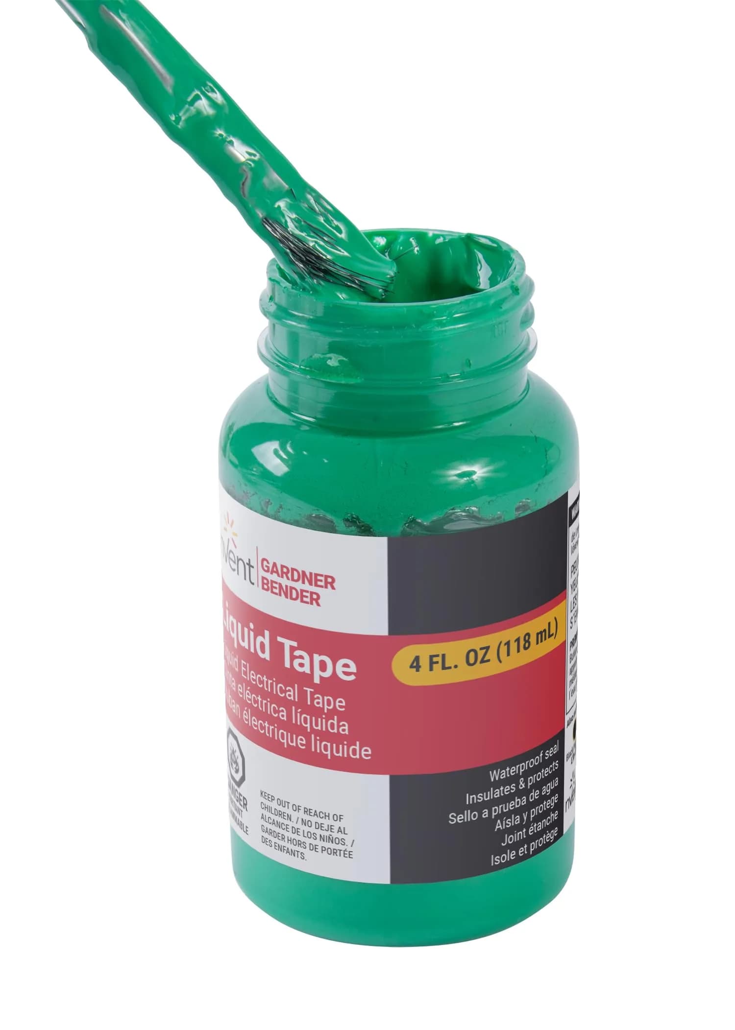 Gardner Bender LTG-400 Waterproof Liquid Electrical Tape, 4 oz, Green - view 2