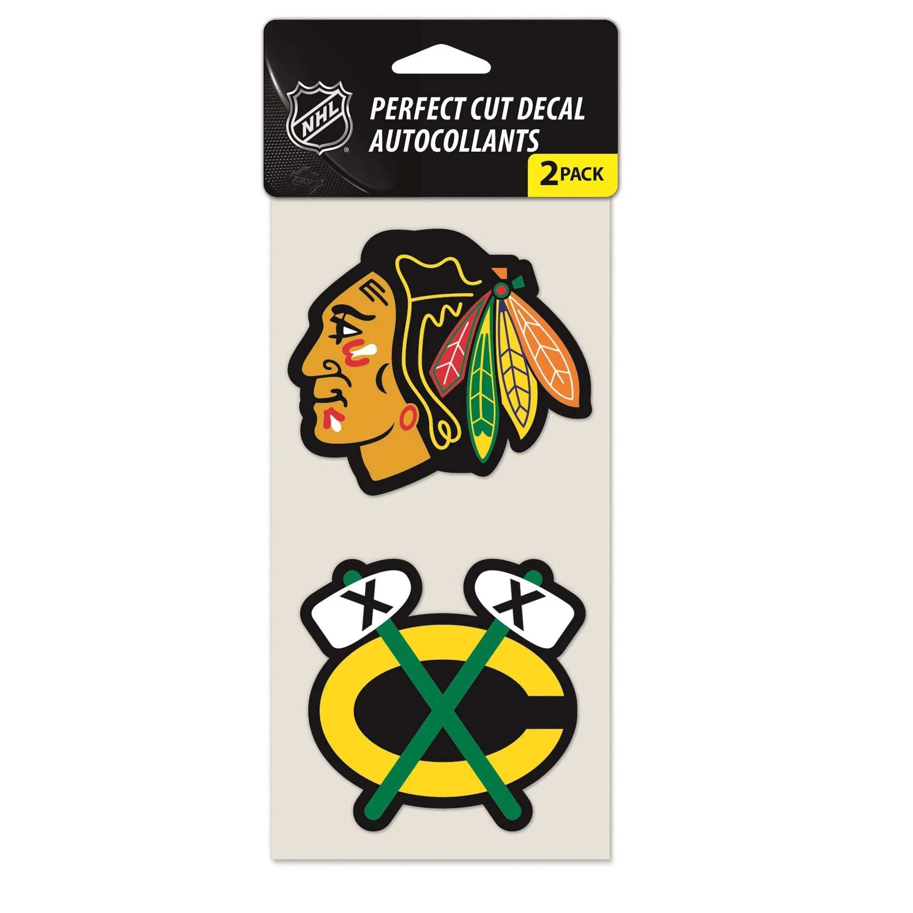 WinCraft NHL Chicago Blackhawks Perfect Cut Decal 4" x 4" | Official Licensed Vinyl Wall Art