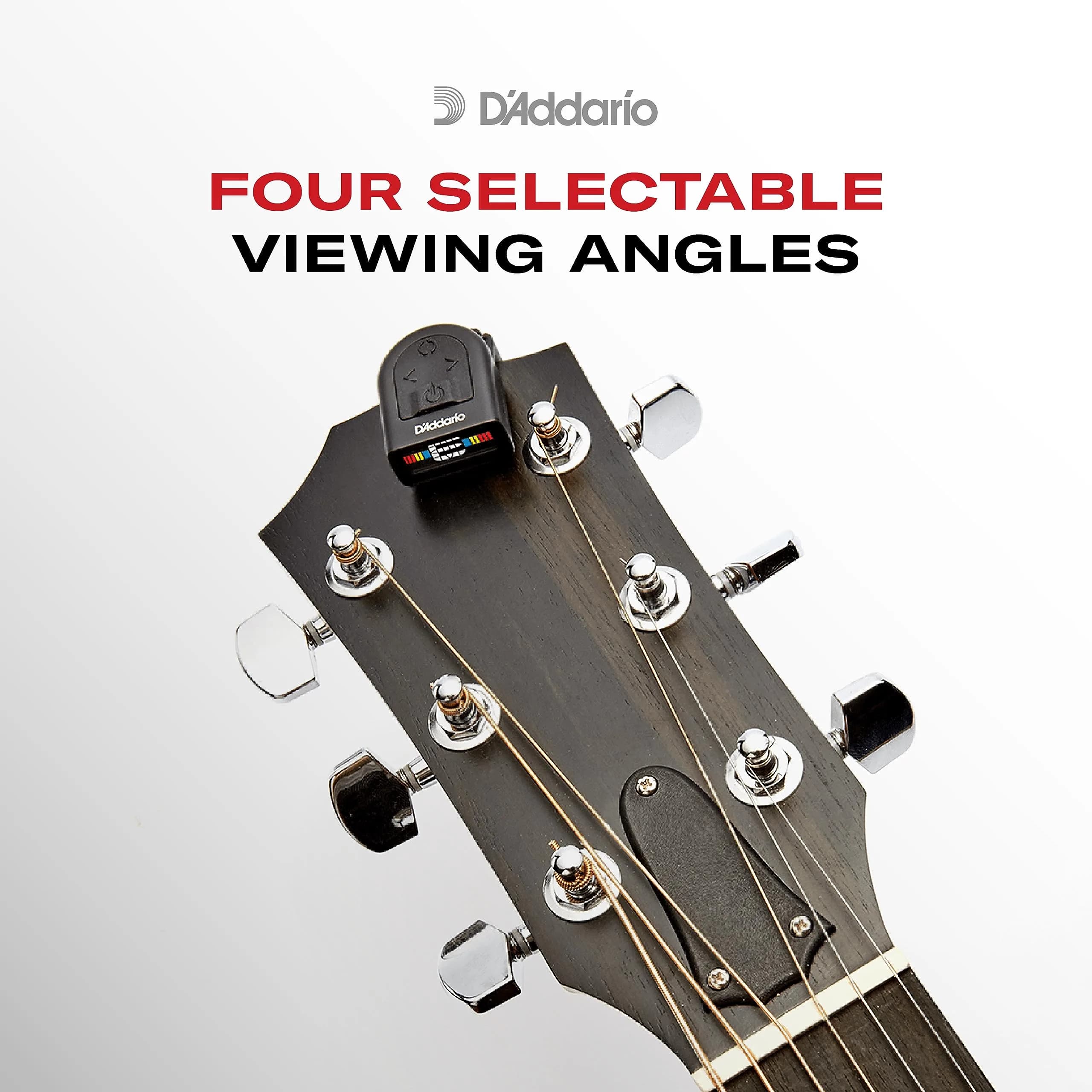D'Addario NS Micro Headstock Tuner Black | Accurate Clip-On for Guitar, Bass, Ukulele - view 6