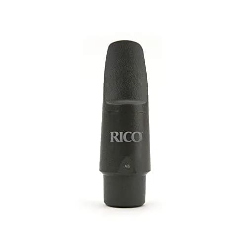 D'Addario Rico Metalite Alto Sax Mouthpiece M5 (.080" Tip Opening, 20mm Facing) | Durable Composite Material thumbnail 1
