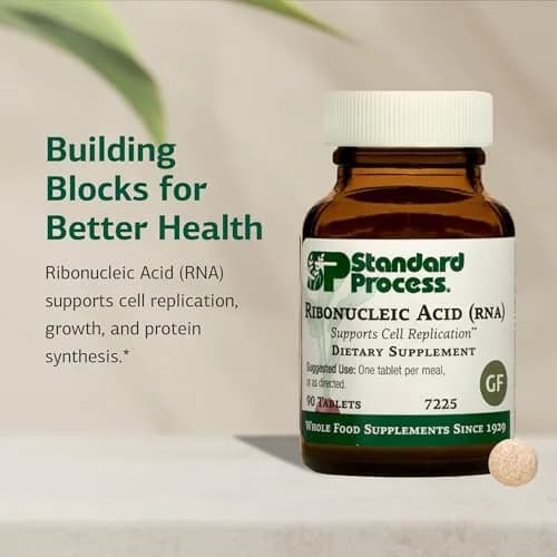 Standard Process Ribonucleic Acid RNA, Cell Development Support, 90 Tablets | Supports Cell Growth & Protein Synthesis thumbnail 3
