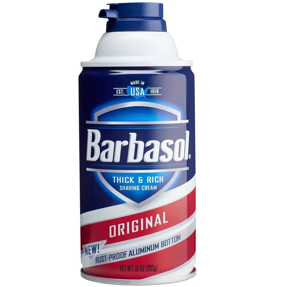 Barbasol Beard Buster Pacific Rush Shaving Cream 207ml (7oz) | Thick Lather for Close Shave — 10 Ounce / Barbasol Original Thick and Rich Shaving Cream for Men, 10 oz