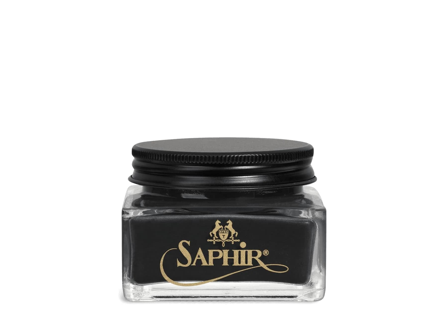 Saphir Medaille d’Or Cordovan Cream - Natural Wax Polish for Leather Shoes & Boots - Black | High-End Leather Care
