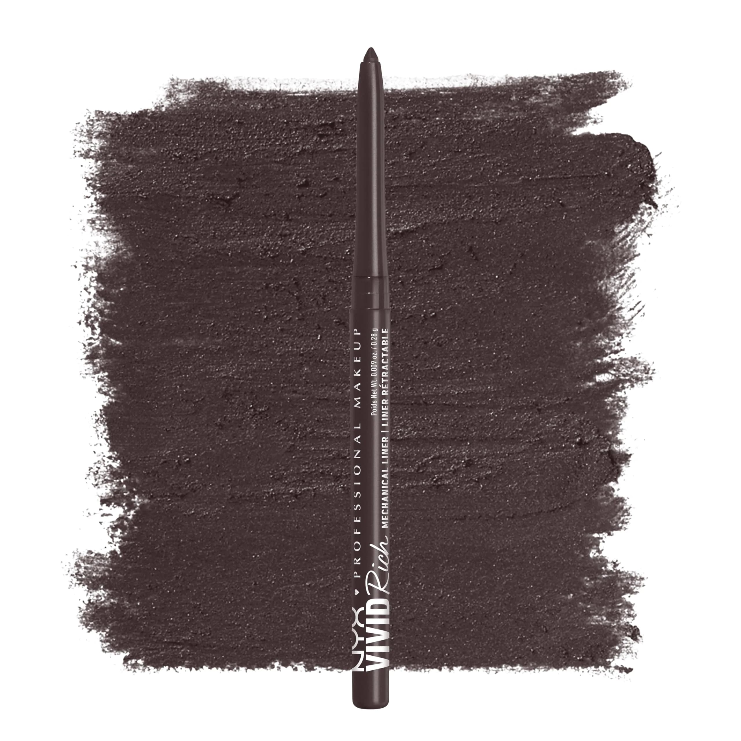 NYX PROFESSIONAL MAKEUP Vivid Rich Mechanical Eye Pencil 1 Count | Creamy, Smudge-Proof, Retractable Brown Eyeliner - main product image