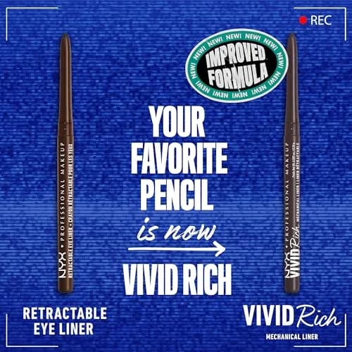 NYX PROFESSIONAL MAKEUP Vivid Rich Mechanical Eye Pencil 1 Count | Creamy, Smudge-Proof, Retractable Brown Eyeliner thumbnail 2