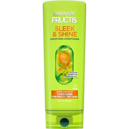Garnier Fructis Sleek & Shine Conditioner 384ml (13 Fl Oz) | Fights Frizz in 97% Humidity thumbnail 1