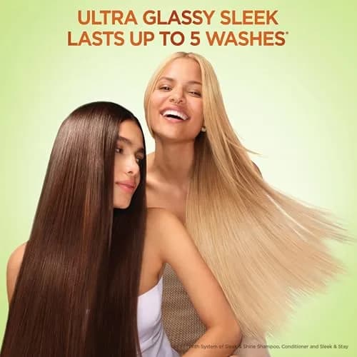 Garnier Fructis Sleek & Shine Conditioner 384ml (13 Fl Oz) | Fights Frizz in 97% Humidity thumbnail 8