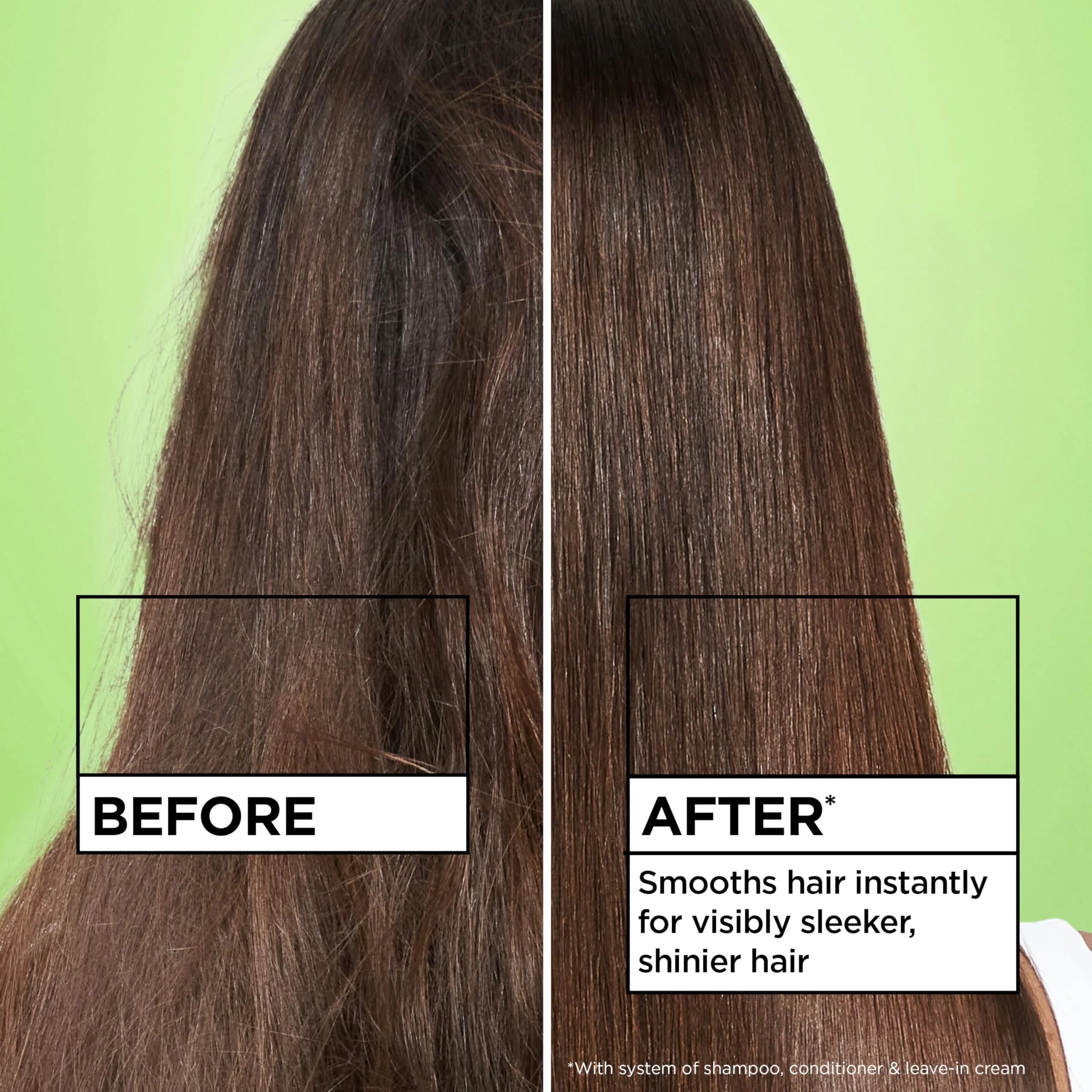 Garnier Fructis Sleek & Shine Leave-In Conditioner Cream 299ml (10.2 Fl Oz) | Controls Frizz for Dry Hair - view 3