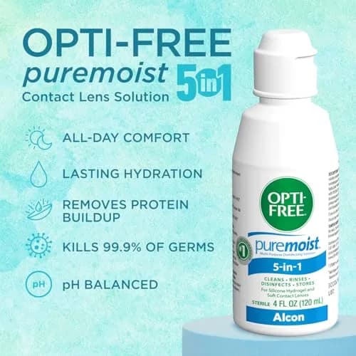Opti-Free Puremoist Multi-Purpose Contact Lens Solution 118ml (4 Fl Oz) | Doctor Recommended for All-Day Comfort thumbnail 3