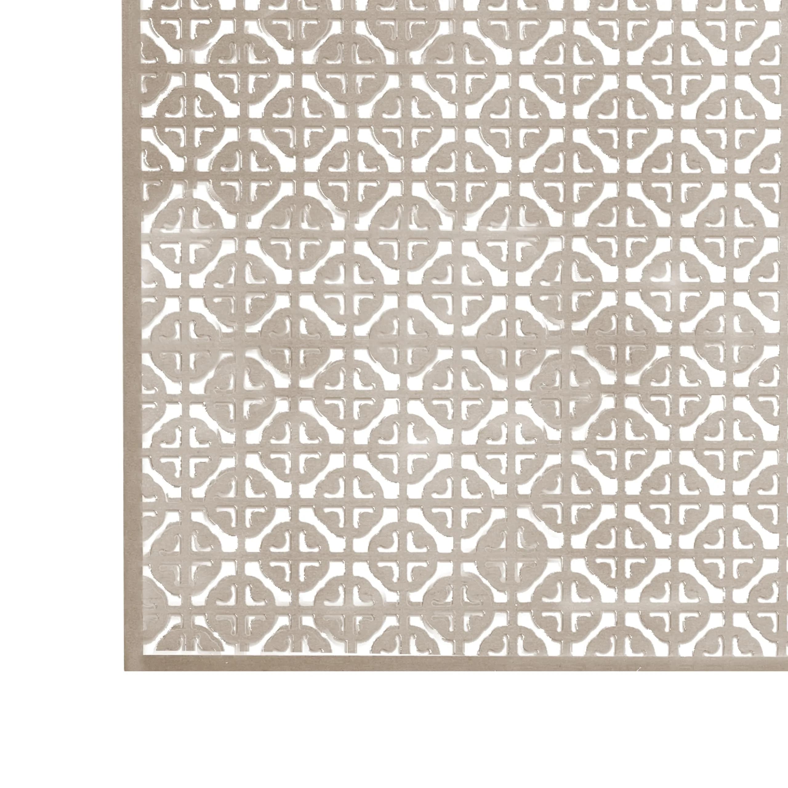 M-D Building Aluminum Sheet Mosaic Pattern, Satin Nickel, 12in x 24in | Rust-Resistant Interior/Exterior Sheet