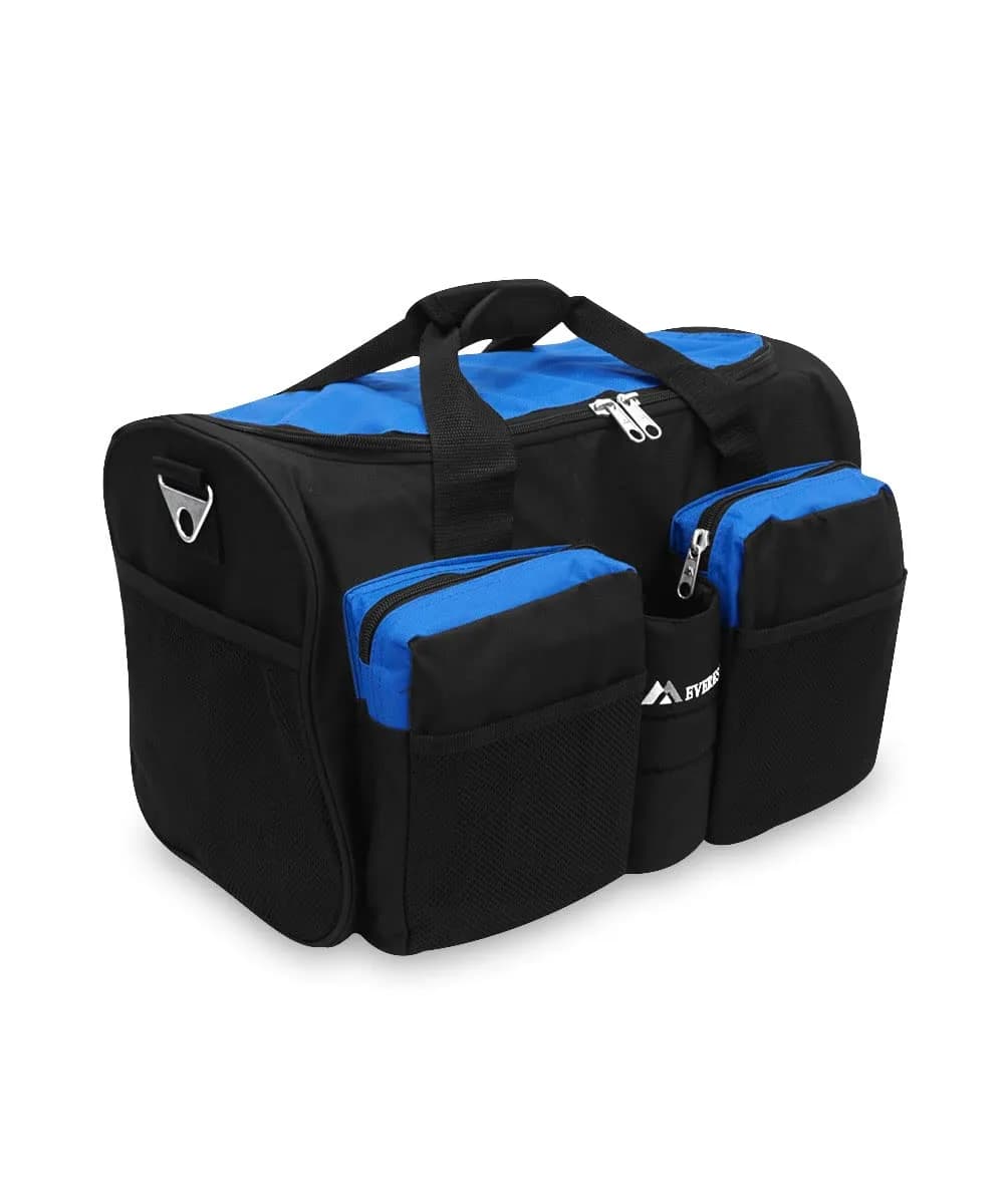 Everest Gym Bag with Wet Pocket, Royal Blue | Durable 600D Polyester, 32L Capacity, Unisex - main product image
