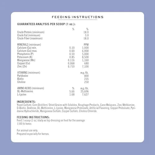 Formula 707 Hoof Health Equine Supplement, 10 lb Bag | Supports Healthy Hooves & Skin thumbnail 7