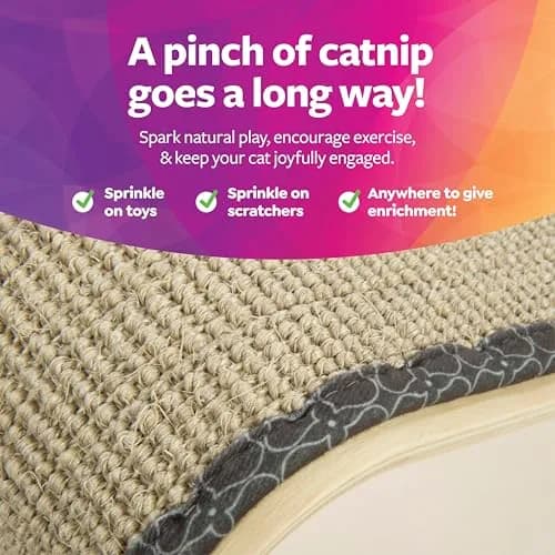 SmartyKat Sisal Angle Ramp Cat Scratcher | Natural Woven Sisal & Wooden Structure, Organic Catnip thumbnail 4