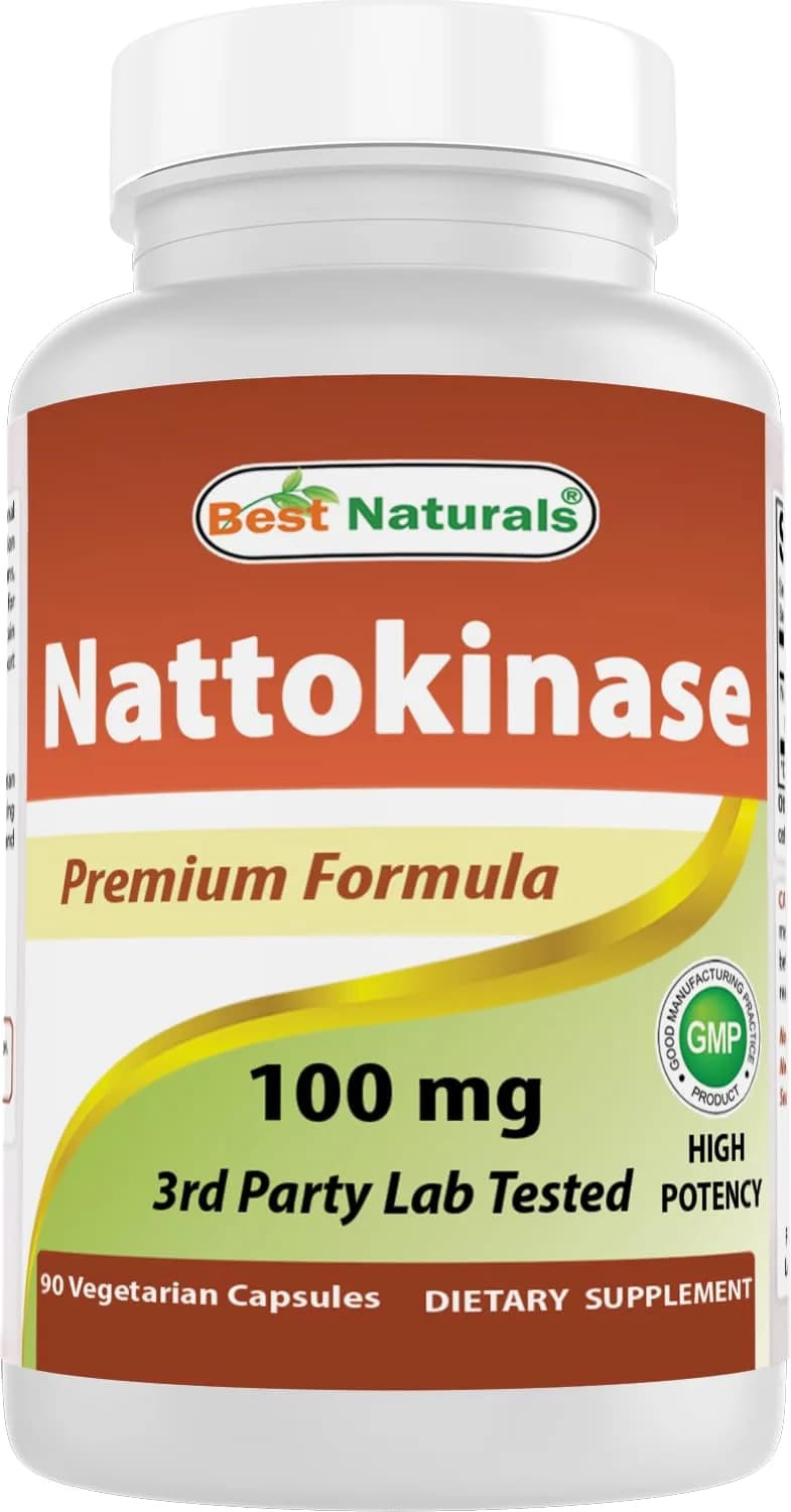 Best Naturals Nattokinase 2000 FU 100 Mg | Circulatory Support Vegetarian Capsules — No Color