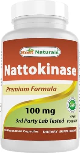 Best Naturals Nattokinase 2000 FU 100 Mg | Circulatory Support Vegetarian Capsules thumbnail 1