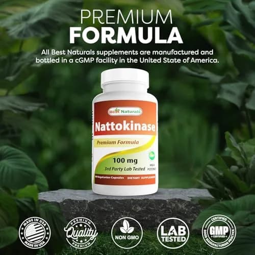 Best Naturals Nattokinase 2000 FU 100 Mg | Circulatory Support Vegetarian Capsules thumbnail 5