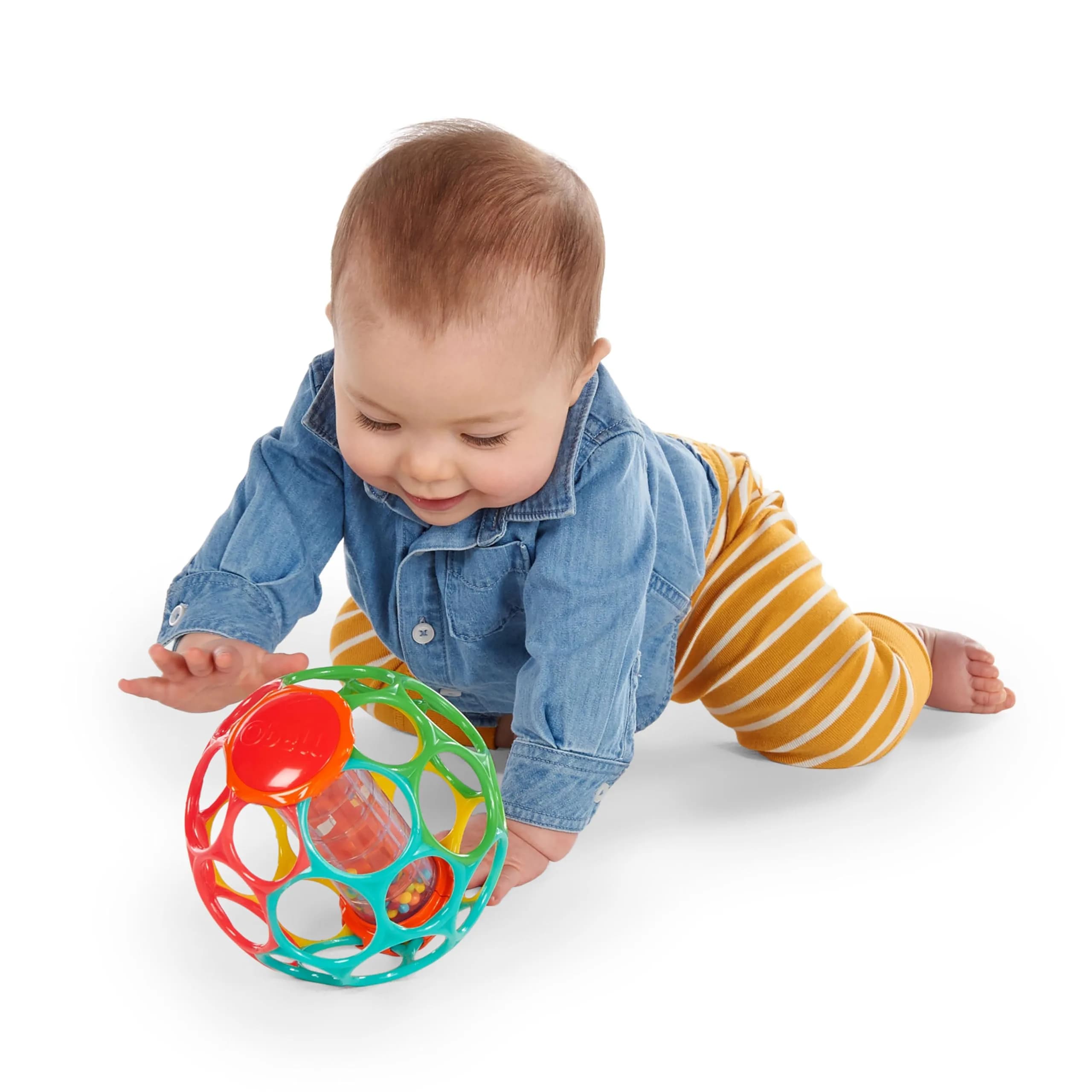 Bright Starts Winnie the Pooh Oball Rainstick Rattle Toy for Infants and Newborns, 10.2cm (4 Inches) - view 3