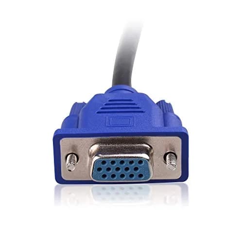 Cable Matters VGA Splitter Cable, 1ft, Supports 1080P, Dual Display Mirror, Durable Copper Construction thumbnail 5