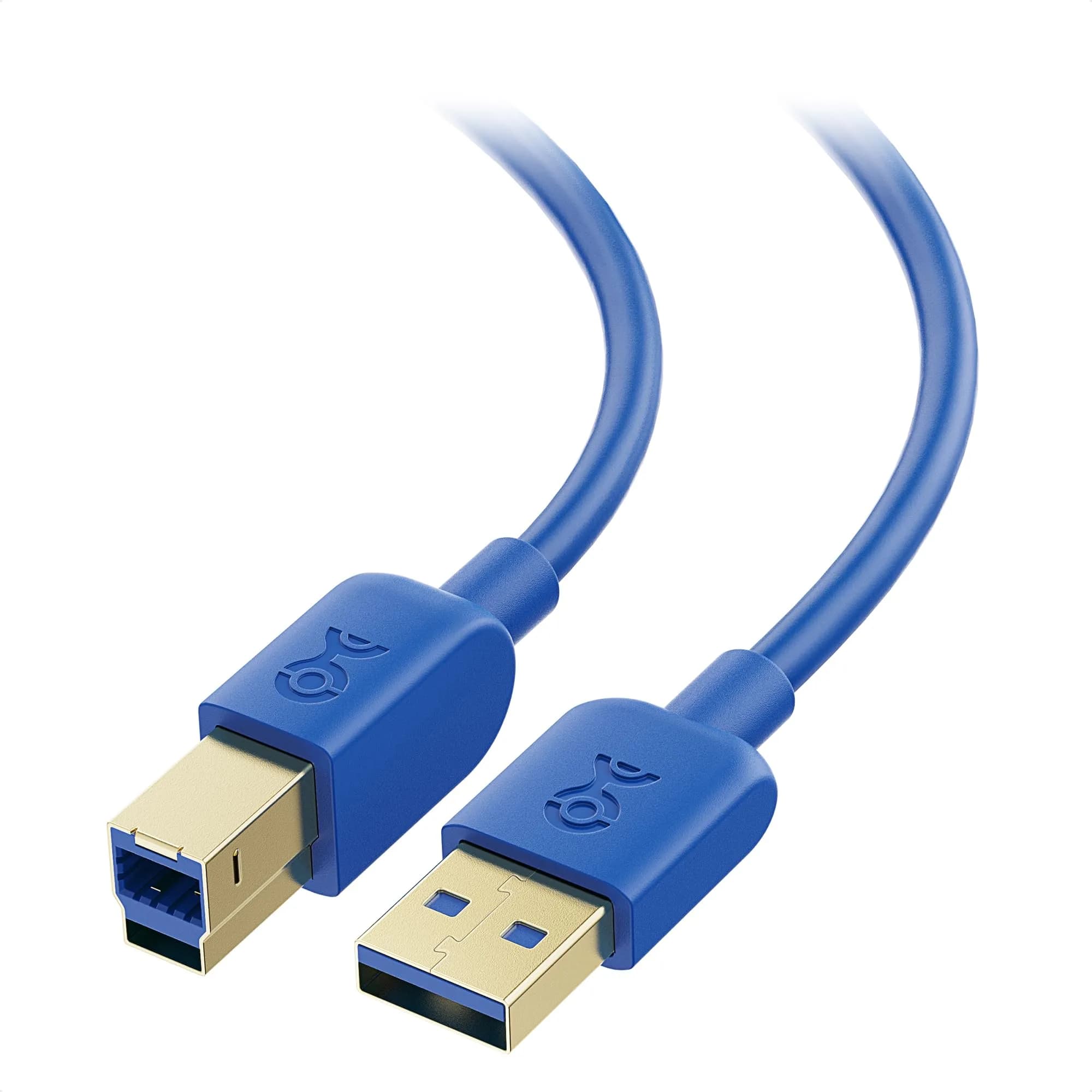 Cable Matters USB 3.0 A to B Cable 3ft | 5Gbps Data Transfer, Blue — Blue