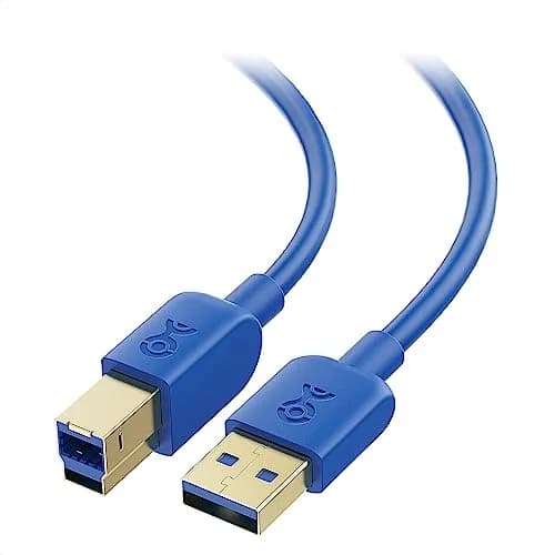 Cable Matters USB 3.0 A to B Cable 3ft | 5Gbps Data Transfer, Blue thumbnail 1