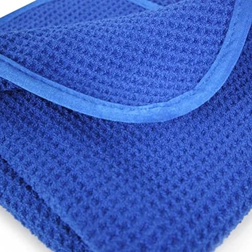 Chemical Guys Waffle Weave Glass & Window Microfiber Towel Blue 24 x 16 Inch | Scratch-Free, Lint-Free Cleaning thumbnail 3