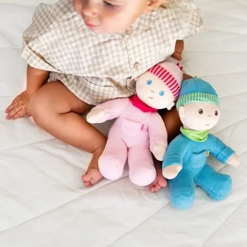 HABA Snug-Up Soft Plush Luis Baby Doll 8" | Perfect Newborn & Toddler Toy, Machine Washable, Ideal Boy Doll thumbnail 6