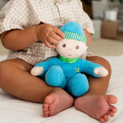 HABA Snug-Up Soft Plush Luis Baby Doll 8" | Perfect Newborn & Toddler Toy, Machine Washable, Ideal Boy Doll thumbnail 3