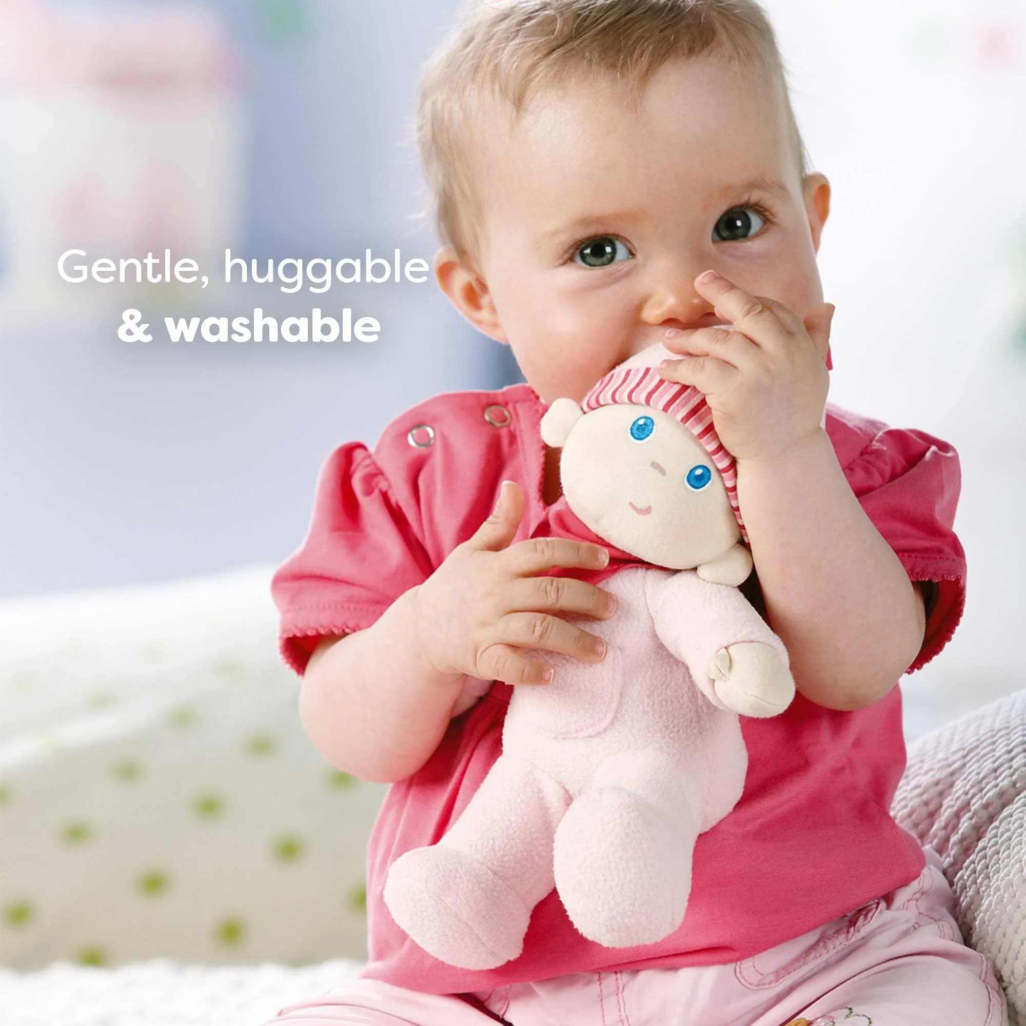HABA Doll Snug Up Luisa 8" My First Baby Doll | Safe, Washable & Perfect for Newborns thumbnail 3