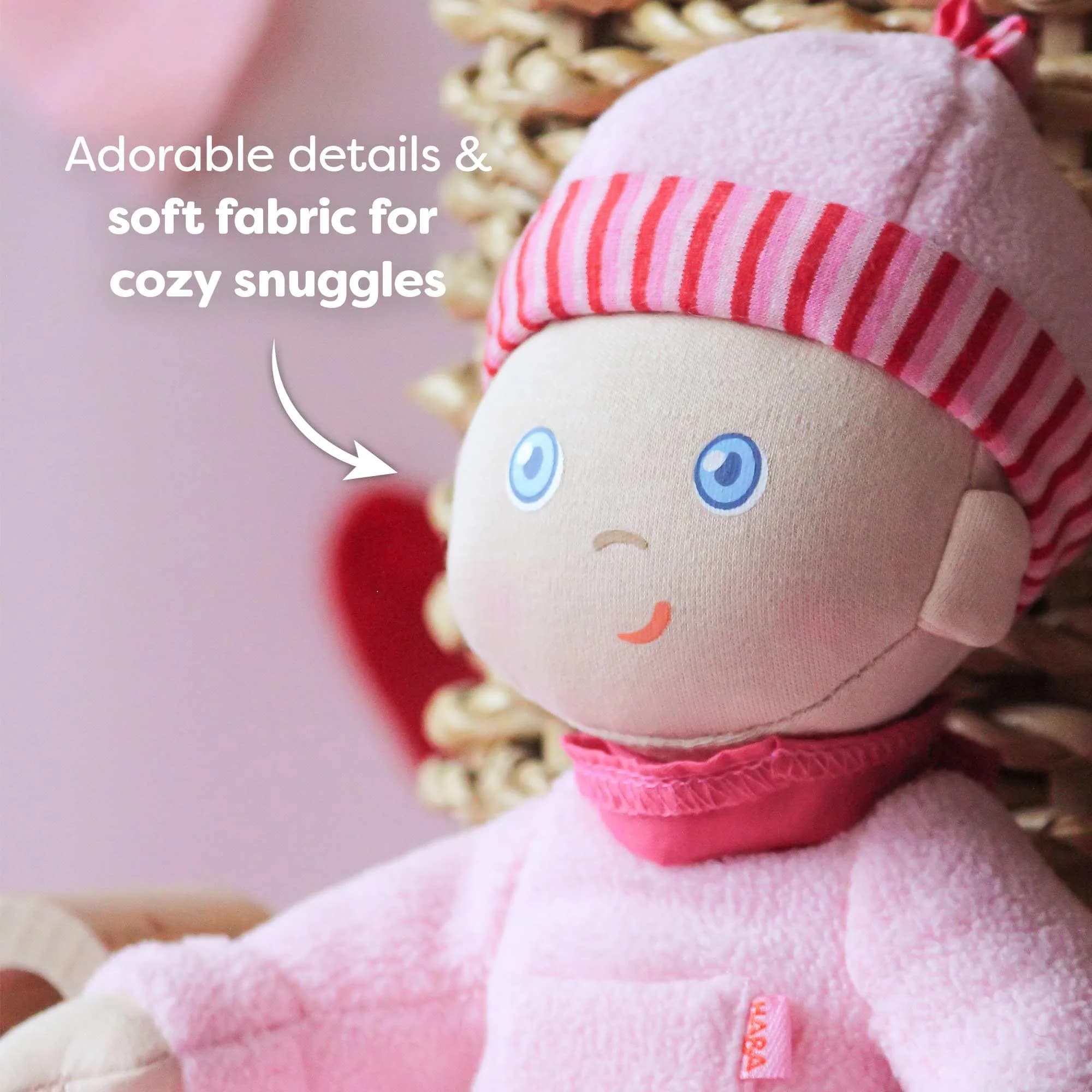 HABA Doll Snug Up Luisa 8" My First Baby Doll | Safe, Washable & Perfect for Newborns thumbnail 4