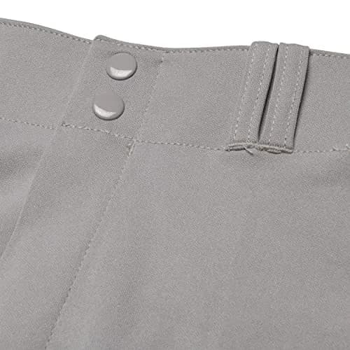 Champro Youth MVP Open Bottom Relaxed Fit Baseball Pant, Grey, Medium | Durable Polyester, Comfort Fit thumbnail 5