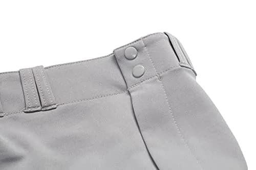 Champro Youth MVP Open Bottom Relaxed Fit Baseball Pant, Grey, Medium | Durable Polyester, Comfort Fit thumbnail 8